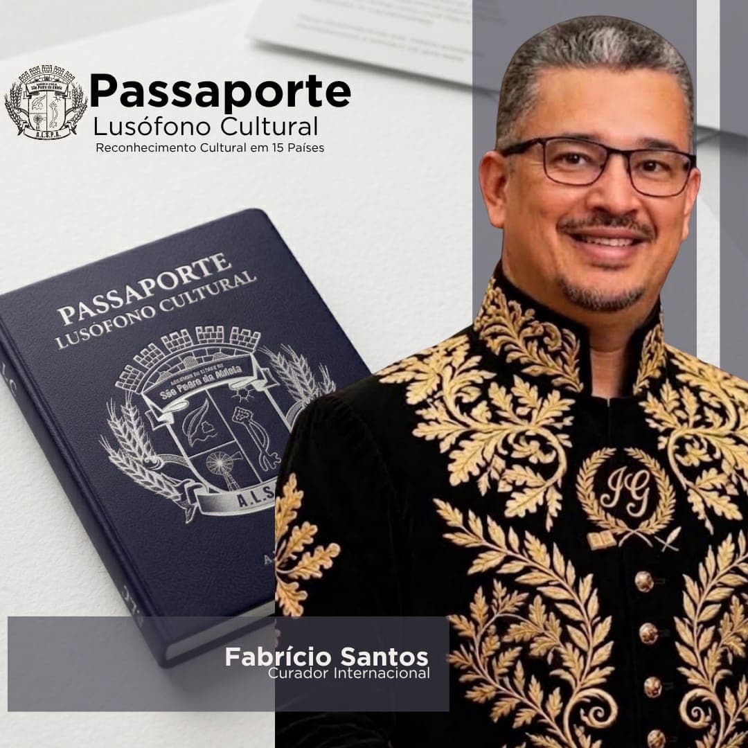 Fabrício Santos recebe Passaporte Lusófono Cultural
