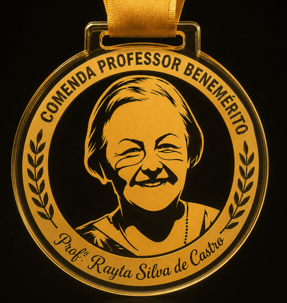 Professora Rayta Silva Castro - Comenda Professor Benemérito