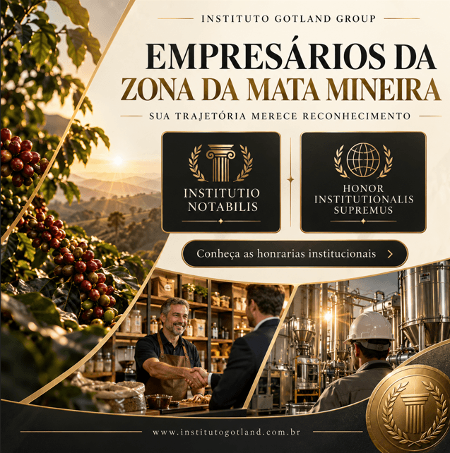 Instituto Gotland convida empresários da Zona da Mata Mineira a conhecerem honrarias de excelência institucional