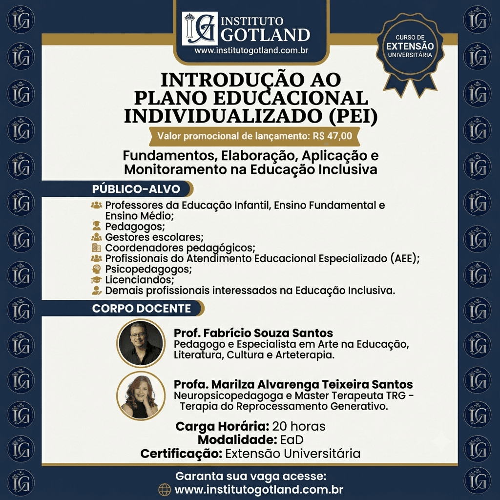 INTRODUÇÃO AO PLANO EDUCACIONAL INDIVIDUALIZADO (PEI)