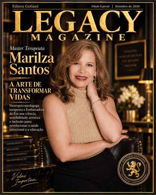 Capa — Revista Legacy Magazine, Vol. 1, n. 6 (22 setembro 2026)